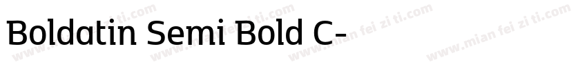 Boldatin Semi Bold C字体转换